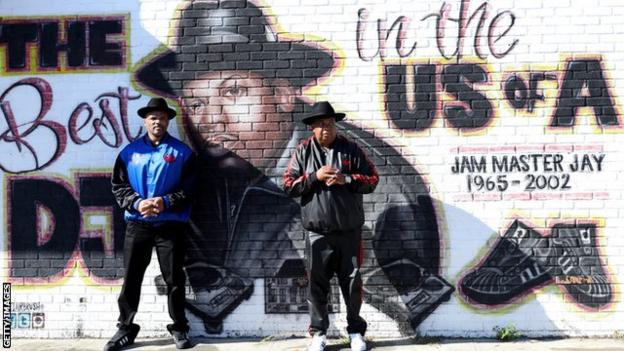 Run-DMC pictured in New York in 2020