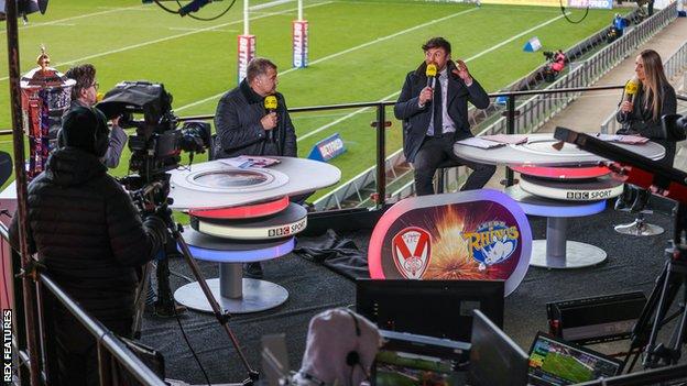 The Challenge Cup quarter-final draw took place live on BBC Two at half-time in the tie between Catalans and Wakefield