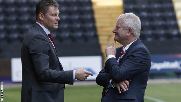 Steve Cotterill and Steve Lansdown