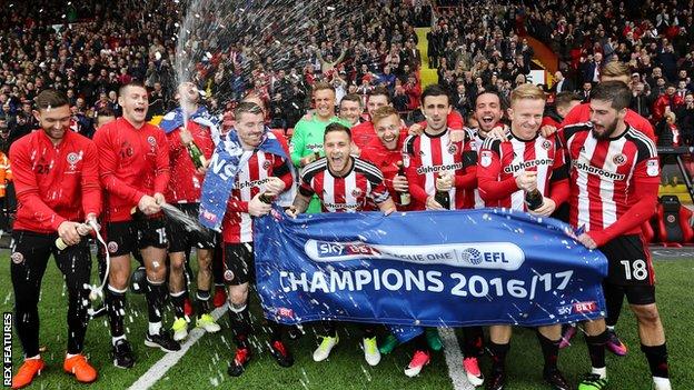 Sheffield United celebrate
