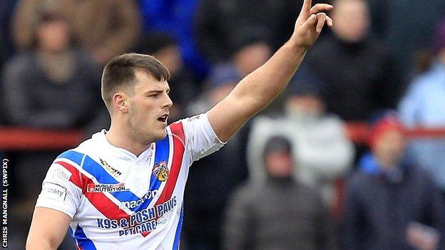 Wakefield centre Joe Arundel doubled his Super League try tally for the season