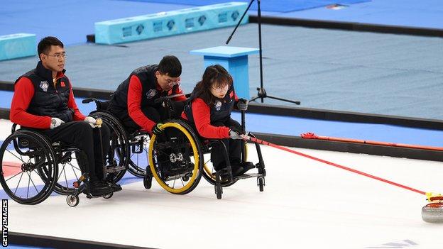 The Chinese wheelchair curling team