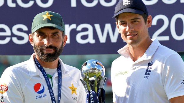 Misbah-ul-Haq and Alastair Cook