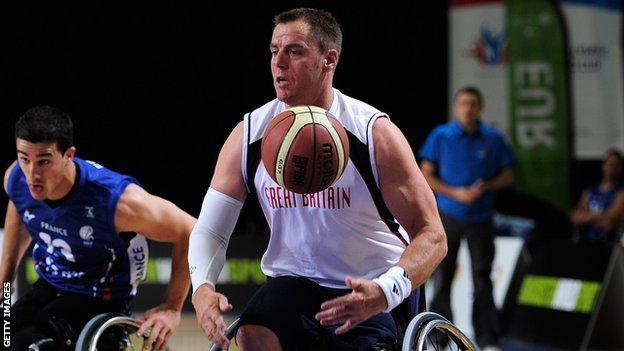 GB wheelchair basketball player Simon Munn