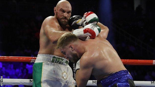 Tyson Fury V Otto Wallin: Bloodied British Fighter Takes Points Victory ...