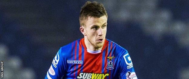 Inverness midfielder Liam Polworth