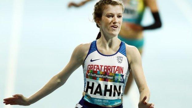 Sophie Hahn wins the T38 100m final at the World Para-Athletics Championships