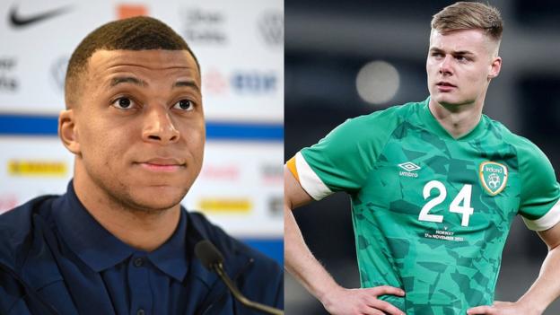 Kylian Mbappe and Evan Ferguson