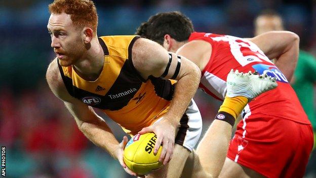 Conor Glass plays for Hawthorn