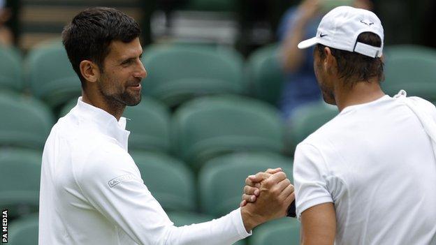 Novak Djokovic  Rafael Nadal Ѻͷ Wimbledon ѹʺ