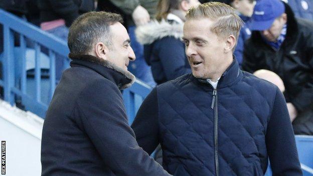Former Sheffield Wednesday manager Carlos Carvalhal and ex-Middlesbrough boss Garry Monk