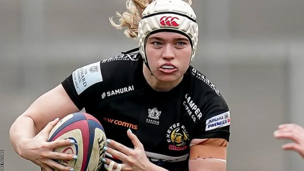 Jodie Ounsley playing for Exeter Chiefs