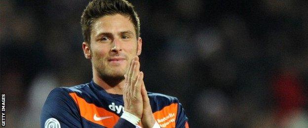 Oliver Giroud starred for Montpellier before going to Arsenal