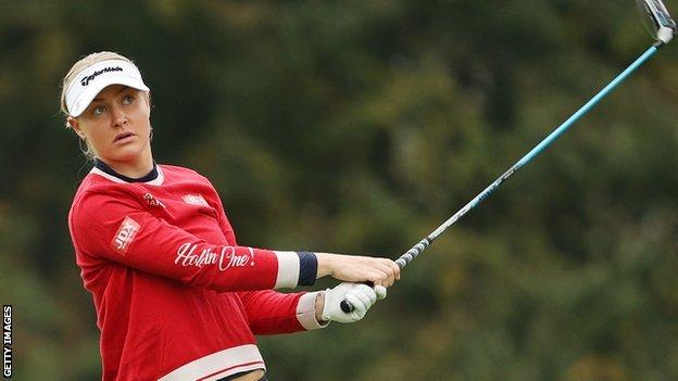 Us Women S Open Charley Hull Two Shots Off Lead After First Day Bbc Sport