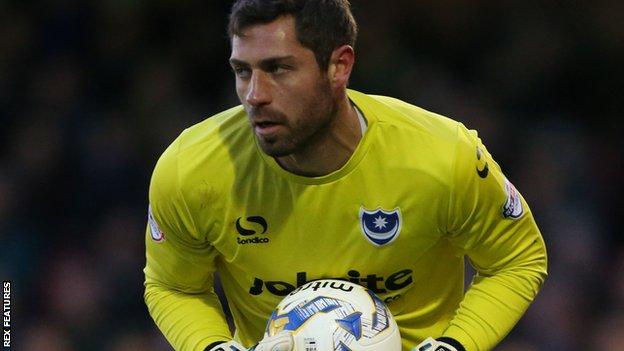 Paul Jones: Portsmouth goalkeeper ruled out for rest of season - BBC Sport