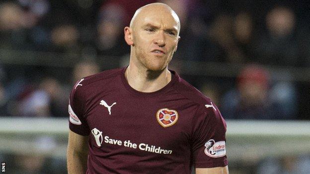 Hearts striker Conor Sammon