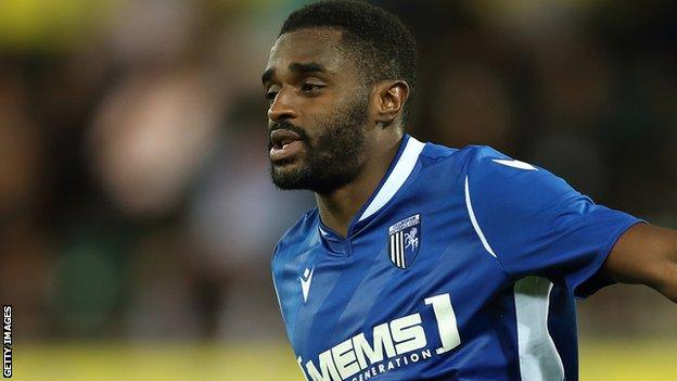 Mustapha Carayol in action for Gillingham