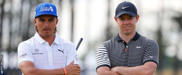 Ricki Fowler and Rory McIlroy