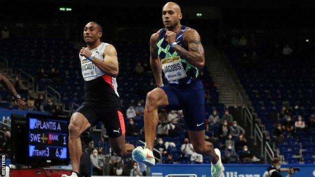 Lamont Marcell Jacobs wins the men's 60m at ISTAF Berlin