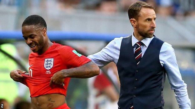 Gareth Southgate shows support for Raheem Sterling