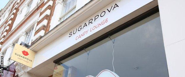 Maria Sharapova's sweet shop in Wimbledon Village in 2014