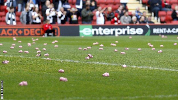 Plastic pigs at the Valley
