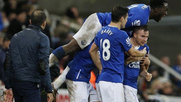 Tom Cleverley's 93rd-minute winner was his first goal for Everton