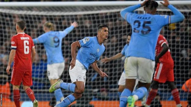 Rodri curled in a stunning opener against Bayern Munich