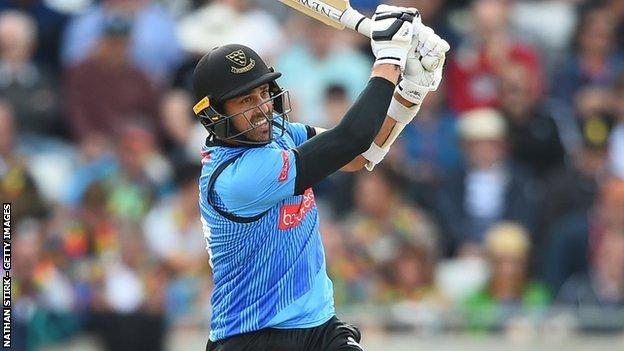 Sussex all-rounder David Wiese hit 52 in the T20 Blast semi-final win over Somerset at Edgbaston