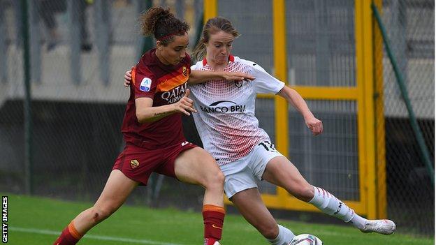 Christy Grimshaw (AC Milan) during AC Milan vs ACF Fiorentina femminile,  Italian football Serie A Women mat - Photo .LiveMedia/Francesco Scaccianoce  Stock Photo - Alamy