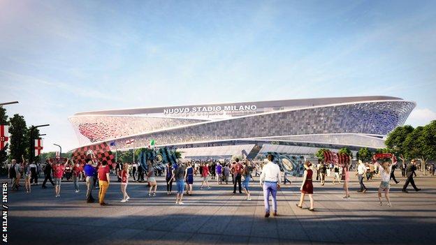 New Milan stadium design Manica