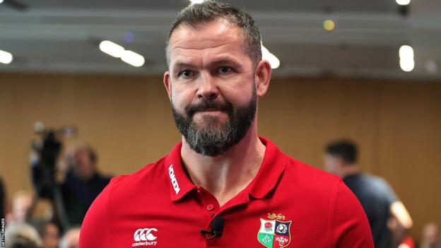 Andy Farrell at his Lions press conference