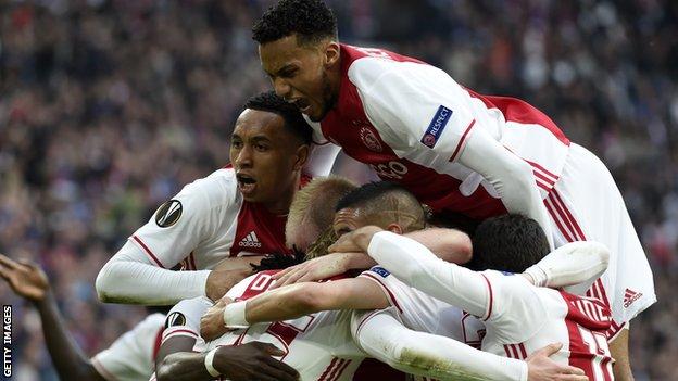 Ajax celebrate