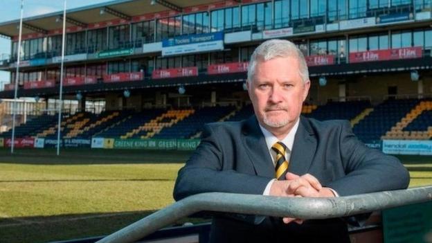 Former Worcester Warriors CEO Jim O'Toole at Sixways