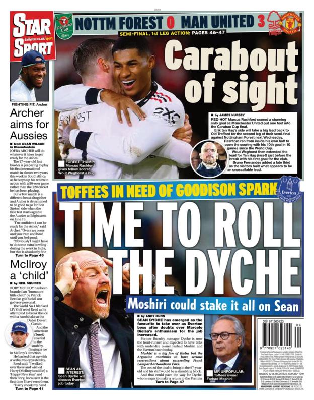 Thursday's back pages - BBC Sport