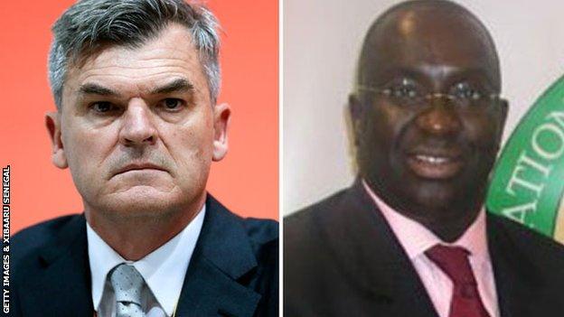 Nick Davies and Papa Massata Diack