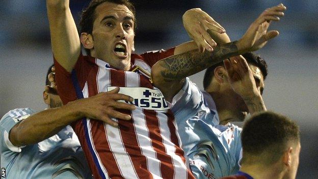Atletico Madrid defender Diego Godin