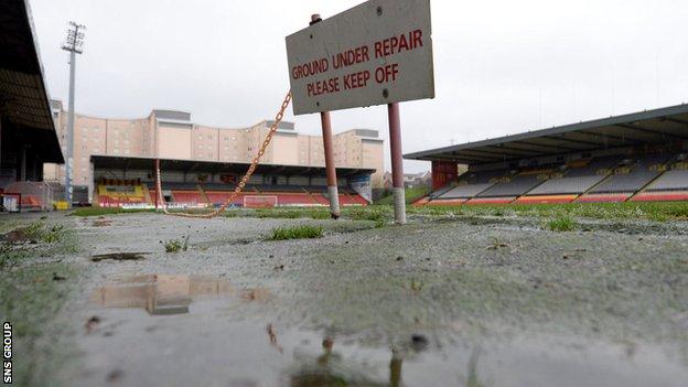 The game at Firhill is off