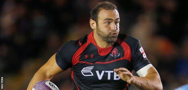 Toulon forward Mamuka Gorgodze remains a big presence for Georgia in his fourth World Cup
