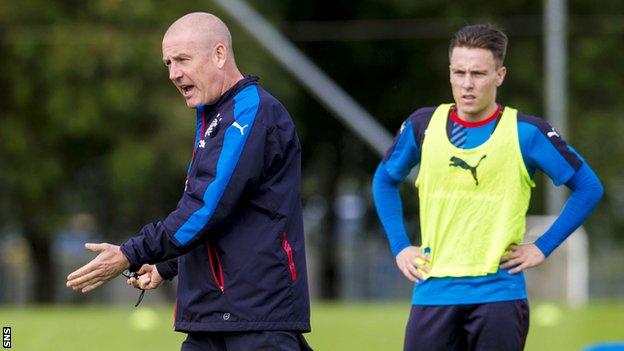 Rangers manager Mark Warburton still has a 100% record since taking charge