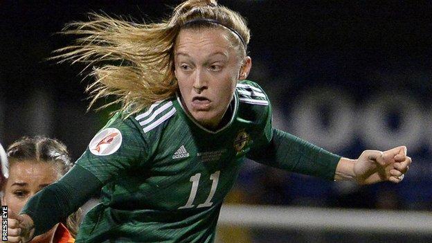 Lauren Wade came closest to scoring for Northern Ireland
