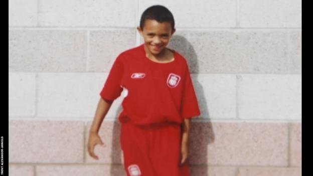 Trent Alexander-Arnold joined the Liverpool academy aged six when he attended a half-term camp run by the club
