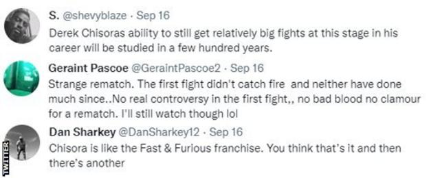 Fans on Twitter react to Chisora v Parker, with one fan saying 