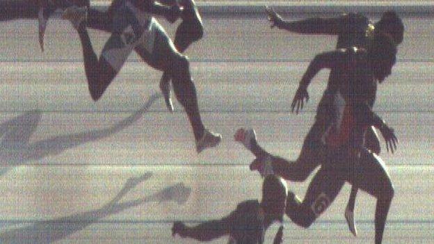 2022 African Athletics Championships Men's 100m photo finish