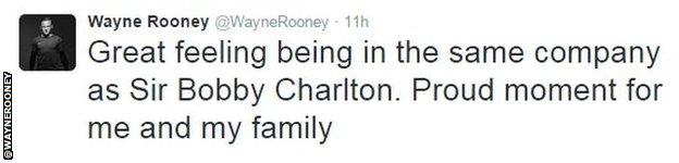 Wayne Rooney tweet