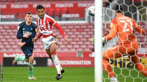 Jacob Brown's header was enough to put Stoke in front