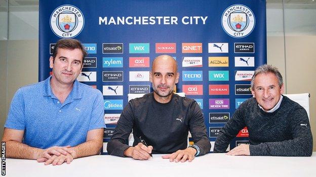 Pep Guardiola: Manchester City boss signs new two-year deal - BBC Sport