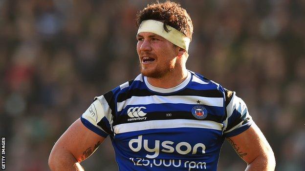 Francois Louw in action for Bath