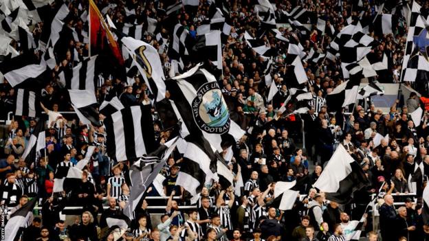 Newcastle fans celebrate