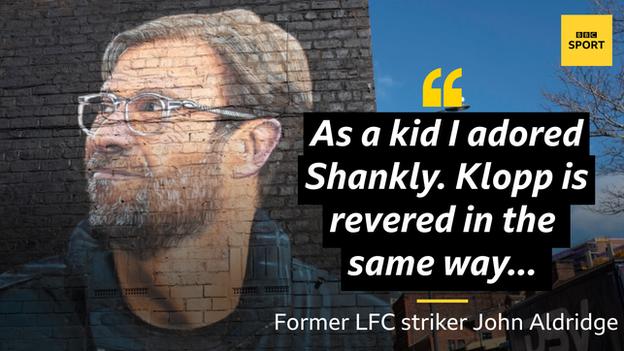 Murals of Klopp have been painted in Liverpool since his arrival in 2015